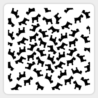 Schnauzer Black Pattern Sticker